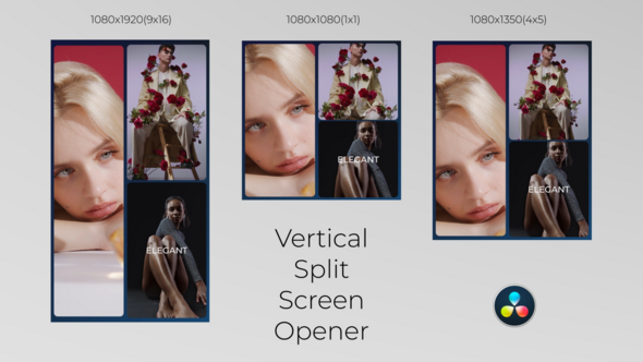 Photo of Vertical Split Screen Opener – Videohive 52264581