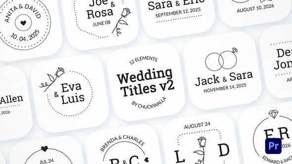Photo of Wedding Titles v2 – Videohive 52096538