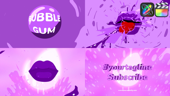 Photo of Bubble Gum Logo for FCPX – Videohive 52513377