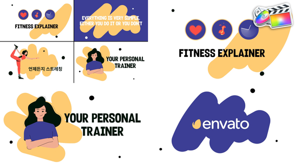 Photo of Fitness Explainers for FCPX – Videohive 52743197