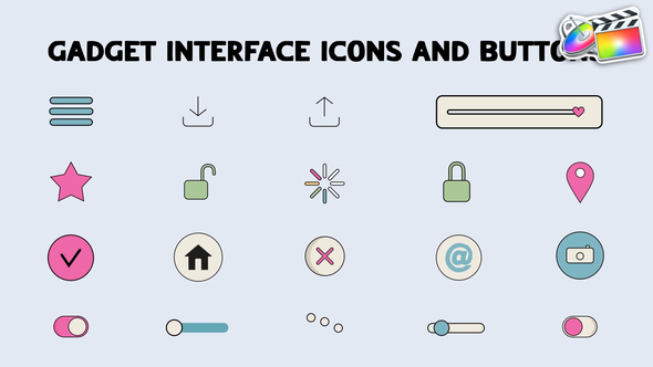 Photo of Gadget Interface Icons And Buttons for FCPX – Videohive 52530439