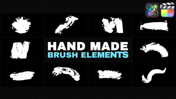 Photo of Hand Made Brush Elements | FCPX – Videohive 52609653