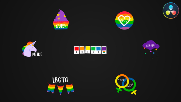 Photo of LGBTQ+ Titles for DaVinci Resolve – Videohive 52923762