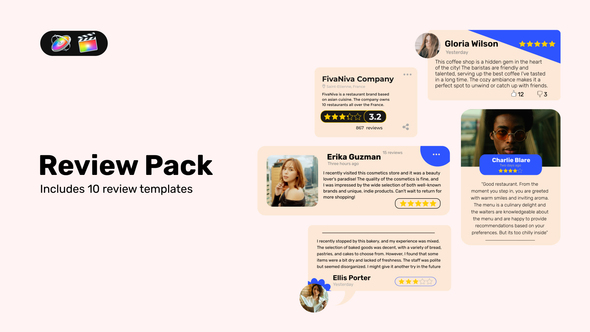 Photo of Reviews Pack for FCPX – Videohive 52739762