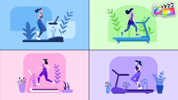 Photo of Treadmill Running Girl Explainer for FCPX – Videohive 52609332