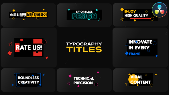 Photo of Typography Titles for DaVinci Resolve – Videohive 52980472