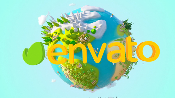 Photo of Cartoon Earth Logo – Videohive 24597609