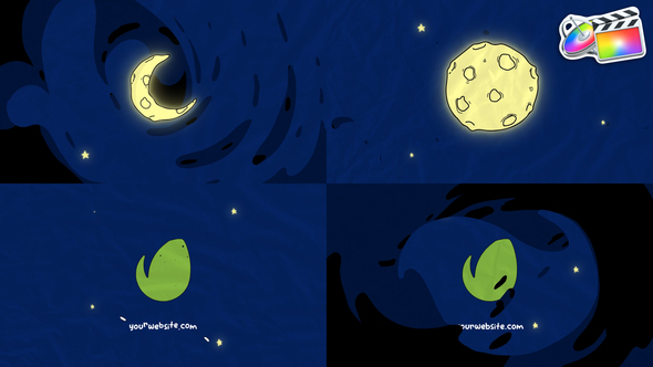 Photo of Cartoon Moon Logo Opener for FCPX – Videohive 53533493