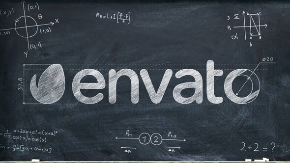 Photo of Chalkboard Math Logo – Videohive 24812955