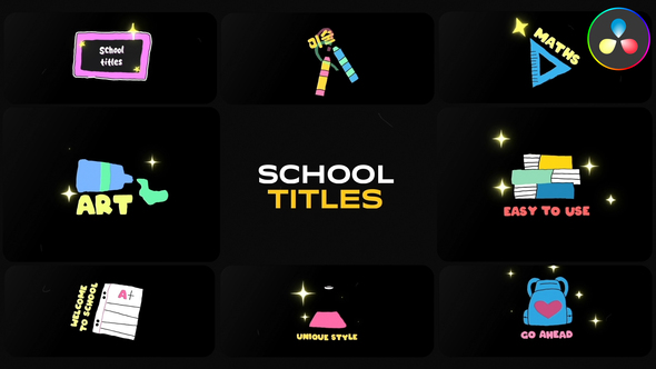 Photo of Colorful School Titles for DaVinci Resolve – Videohive 53023188