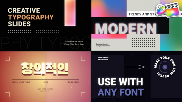 Photo of Creative Typography for FCPX – Videohive 53075464