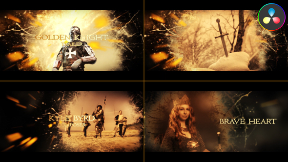 Photo of Golden Knight Trailer for DaVinci Resolve – Videohive 53068323