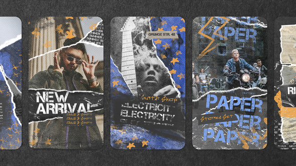 Photo of Grunge Paper Stories – Videohive 53442110