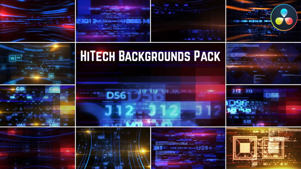 Photo of HiTech Backgrounds Pack for DaVinci Resolve – Videohive 53418346