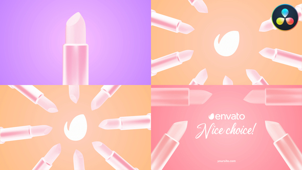 Photo of Lipstick Logo Opener for DaVinci Resolve – Videohive 53246882