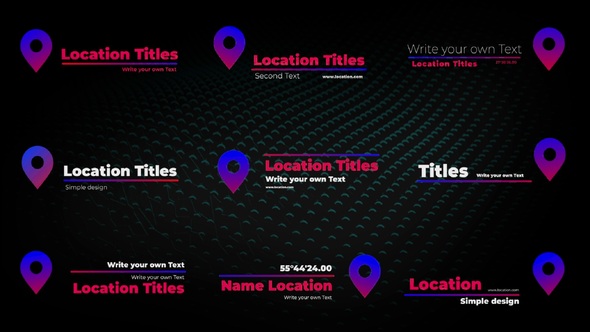 Photo of Modern Location Titles – Videohive 53255094