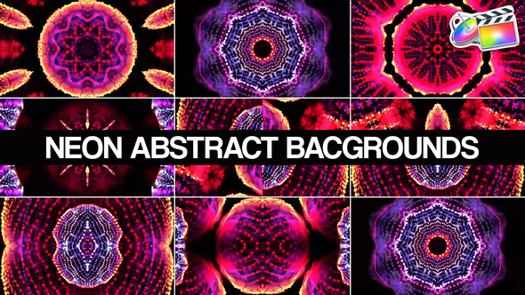Photo of Neon Abstract Backgrounds for FCPX – Videohive 53431615