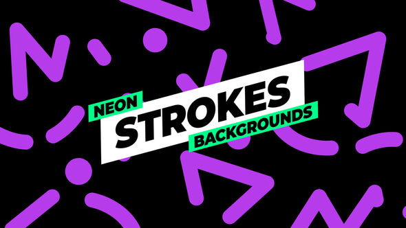 Photo of Neon Strokes Backgrounds – Videohive 53462049