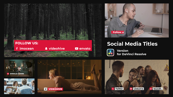 Photo of Social Media Titles | DaVinci Resolve – Videohive 53473002