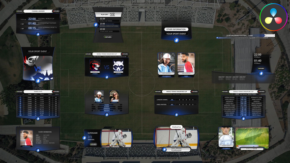 Photo of Sport Tables and Elements for DaVinci Resolve – Videohive 53023575