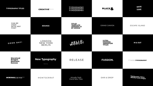 Photo of Typography Titles | DR – Videohive 53041070