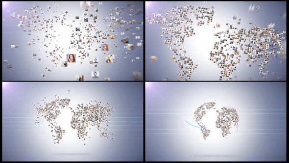 Photo of World Map Multi Photo Logo – Videohive 52930186