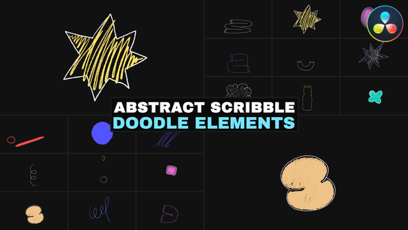 Photo of Abstract Scribble Doodle Elements | DaVinci Resolve – Videohive 53644102