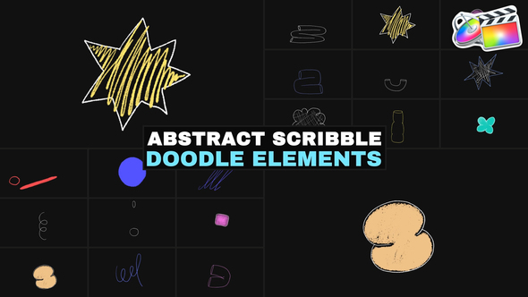 Photo of Abstract Scribble Doodle Elements | FCPX – Videohive 53616294