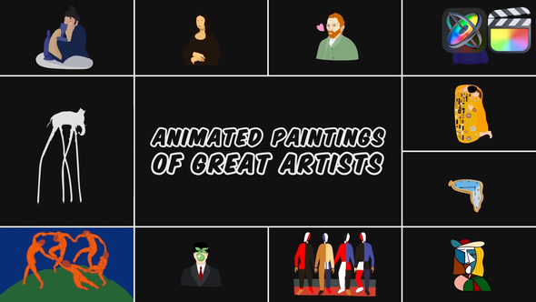 Photo of Animated Paintings of Great Artists for FCPX – Videohive 54029356