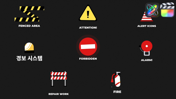 Photo of Attention Alert Icons And Titles for FCPX – Videohive 53916526