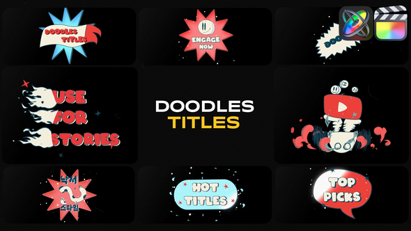 Photo of Cartoon Doodles Titles for FCPX – Videohive 53930800