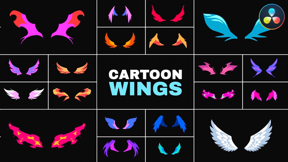 Photo of Cartoon Wings for DaVinci Resolve – Videohive 53981994