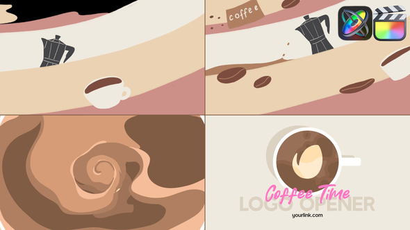 Photo of Coffee Shop Quick Logo Opener for FCPX – Videohive 53916462