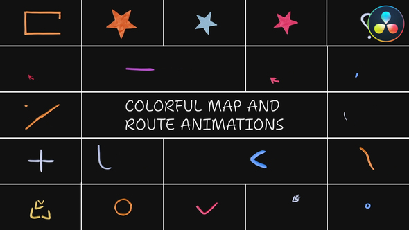 Photo of Colorful Map And Route Animations | DaVinci Resolve – Videohive 53767091