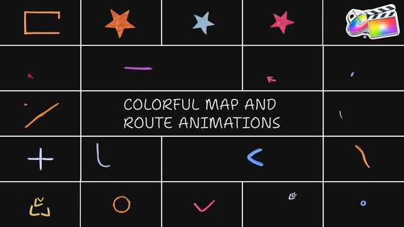 Photo of Colorful Map And Route Animations | FCPX – Videohive 53841958