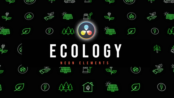 Photo of Ecology Neon Icons – Videohive 53636347