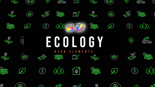 Photo of Ecology Neon Icons – Videohive 53675002