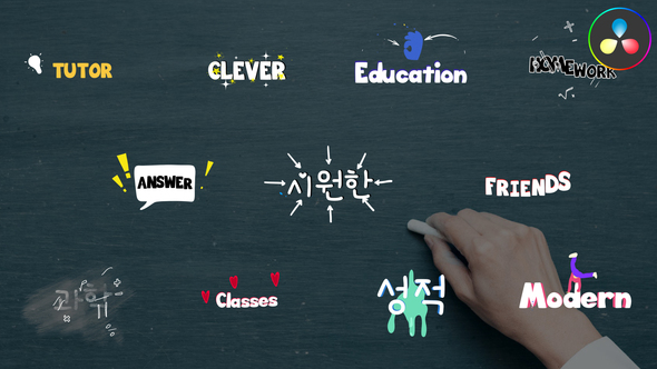 Photo of Education Cartoon Titles for DaVinci Resolve – Videohive 53997751