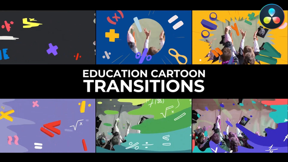 Photo of Education Cartoon Transitions for DaVinci Resolve – Videohive 53601199