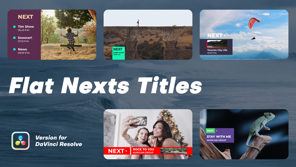 Photo of Flat Nexts Titles | DaVinci Resolve – Videohive 53965427