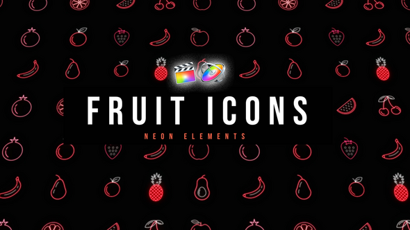 Photo of Fruit Neon Icons – Videohive 53677107