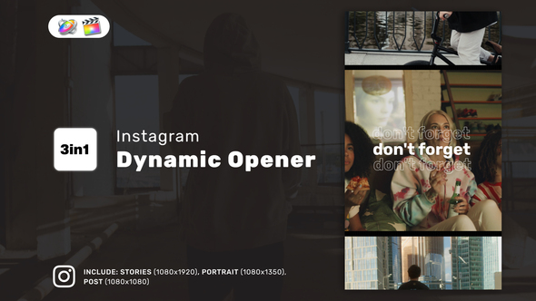 Photo of Instagram Dynamic Opener Reel for FCPX – Videohive 53996126