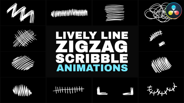 Photo of Lively Line Zigzag Scribble Animations | DaVinci Resolve – Videohive 53842254