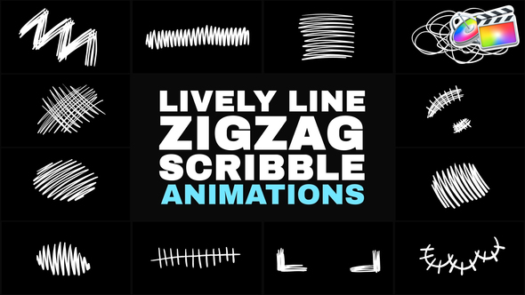 Photo of Lively Line Zigzag Scribble Animations | FCPX – Videohive 53767978