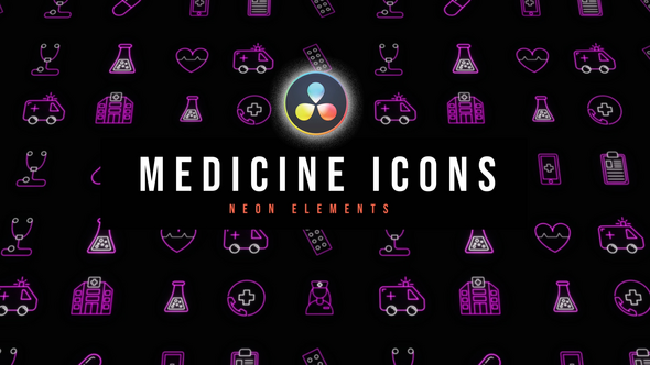 Photo of Medicine Neon Icons – Videohive 53637381