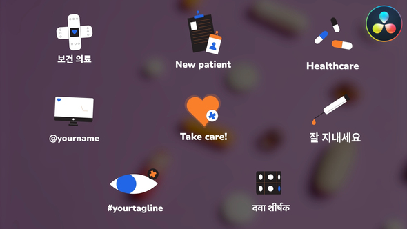 Photo of Medicine Pharmacy Icons And Titles for DaVinci Resolve – Videohive 53729101