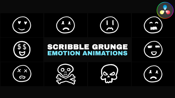 Photo of Minimal Scribble Grunge Emotion Animations | DaVinci Resolve – Videohive 53666324