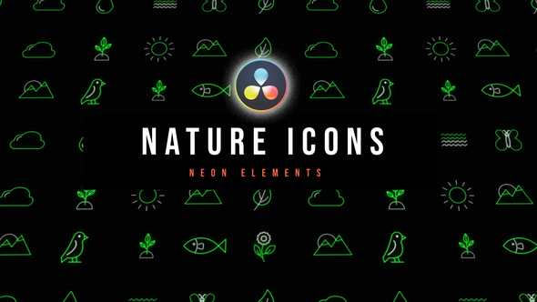 Photo of Nature Neon Icons – Videohive 53637564