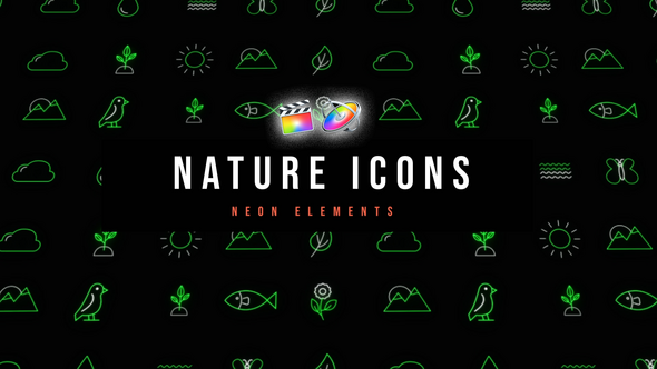 Photo of Nature Neon Icons – Videohive 53697579