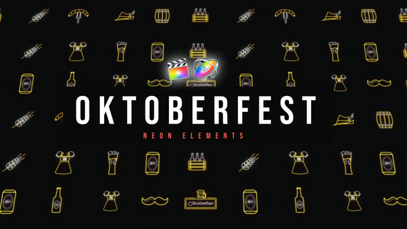 Photo of Oktoberfest Neon Icons – Videohive 53953508